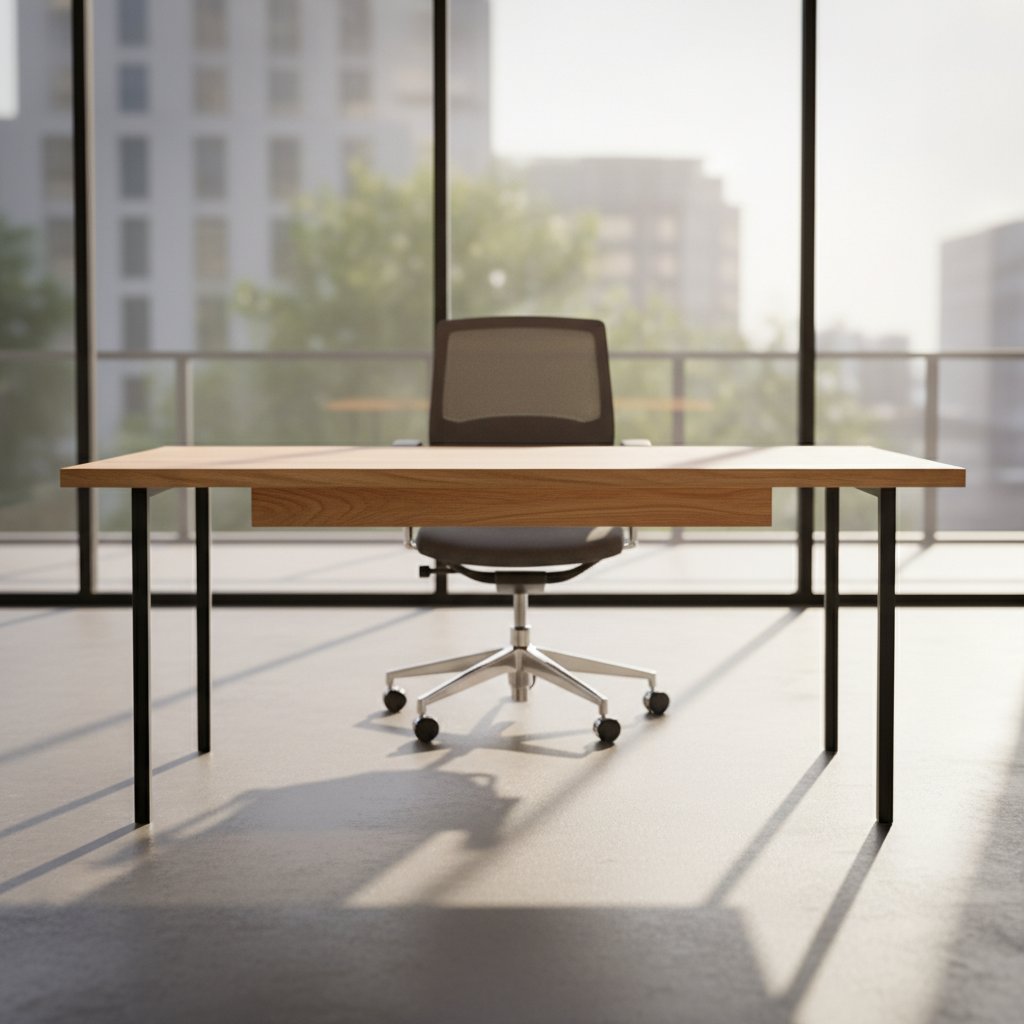 Modern office desks manufactured by Zinepe in London production facility